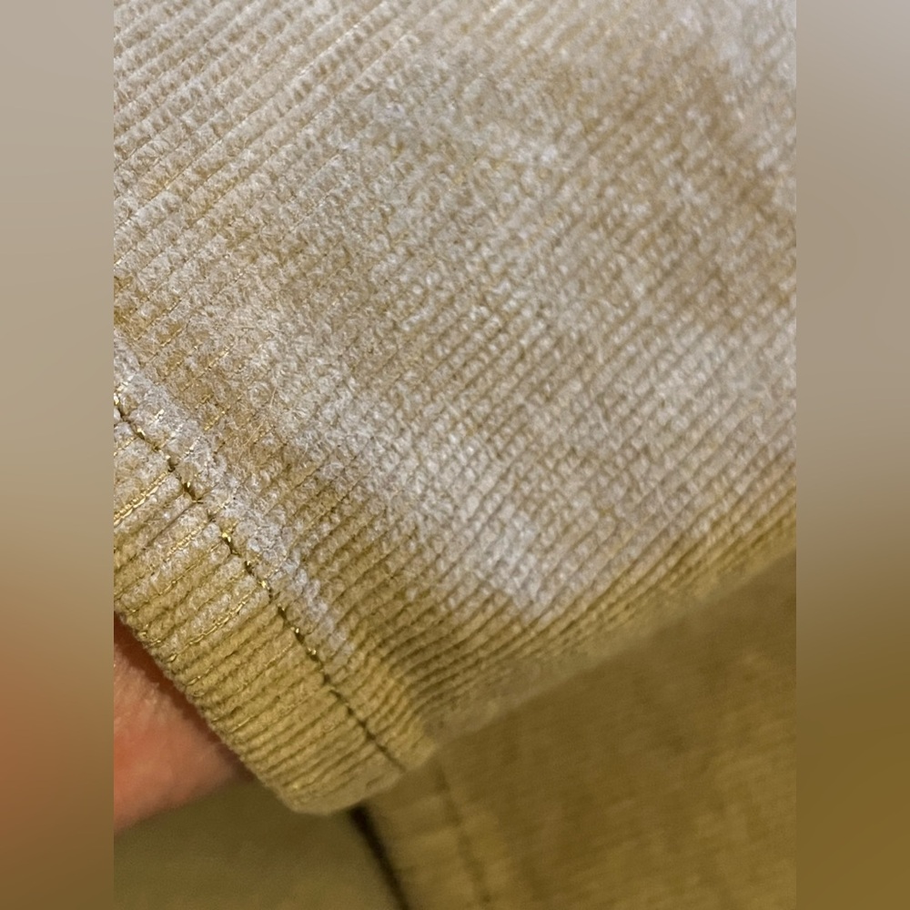 Wide leg corduroy pants. High rise ankle length. 98% cotton. Khaki/ tan 16 NWOT - Picture 11 of 16
